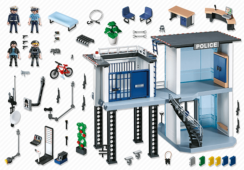 comisaria policia playmobil amazon