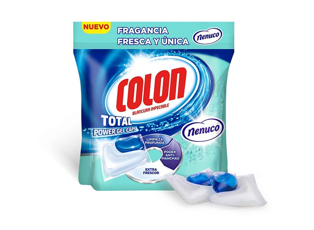 Detergente en cápsulas para la ropa Colon Nenuco, 128 lavados